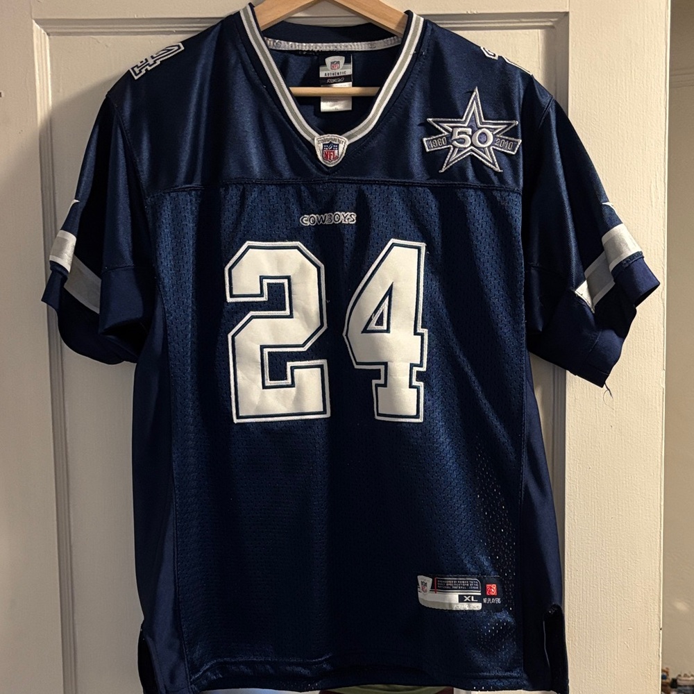 Authentic NFL 50th anniversary Dallas Cowboys Marion Barber Jersey